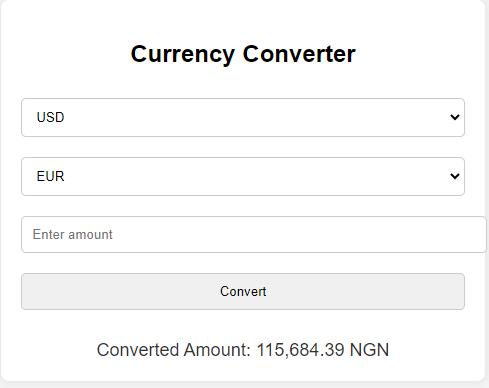 Currency Converter Project